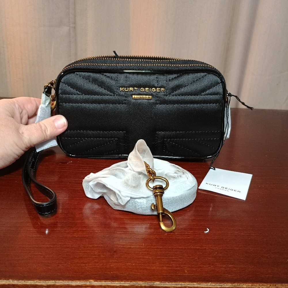 Kurt Geiger Union Jack Recycled Camera Crossbody NWT